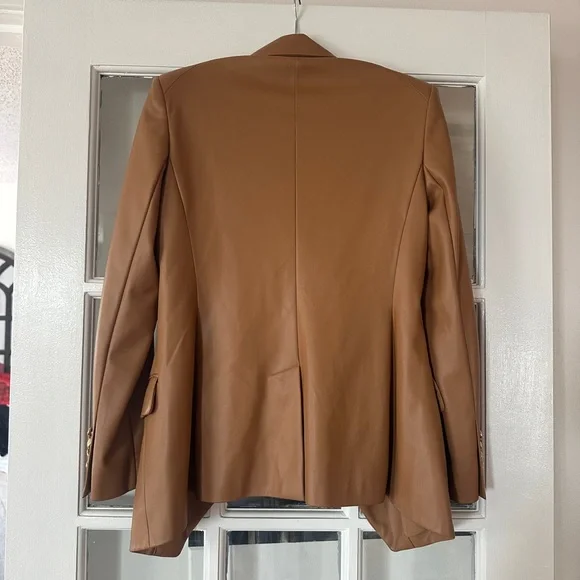 Express Double-Breasted Tan Blazer - Picture 2 of 3